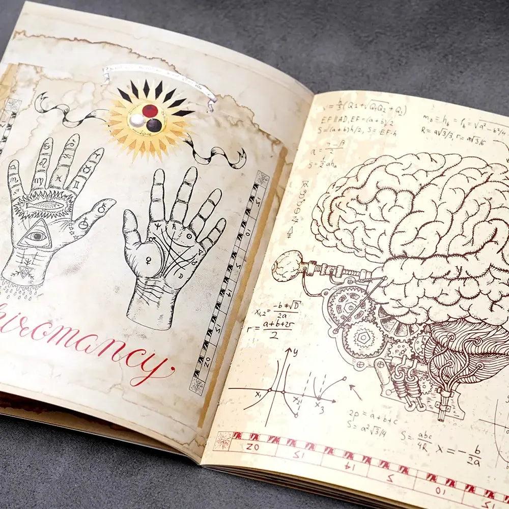 Alchemy Journal Devils Bible Grimoire Astrology Guide Learn About Natal Charts Zodiac Signs and Planets Astrology-MoonChildWorld