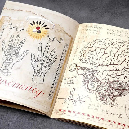 Alchemy Journal Devils Bible Grimoire Astrology Guide Learn About Natal Charts Zodiac Signs and Planets Astrology-MoonChildWorld