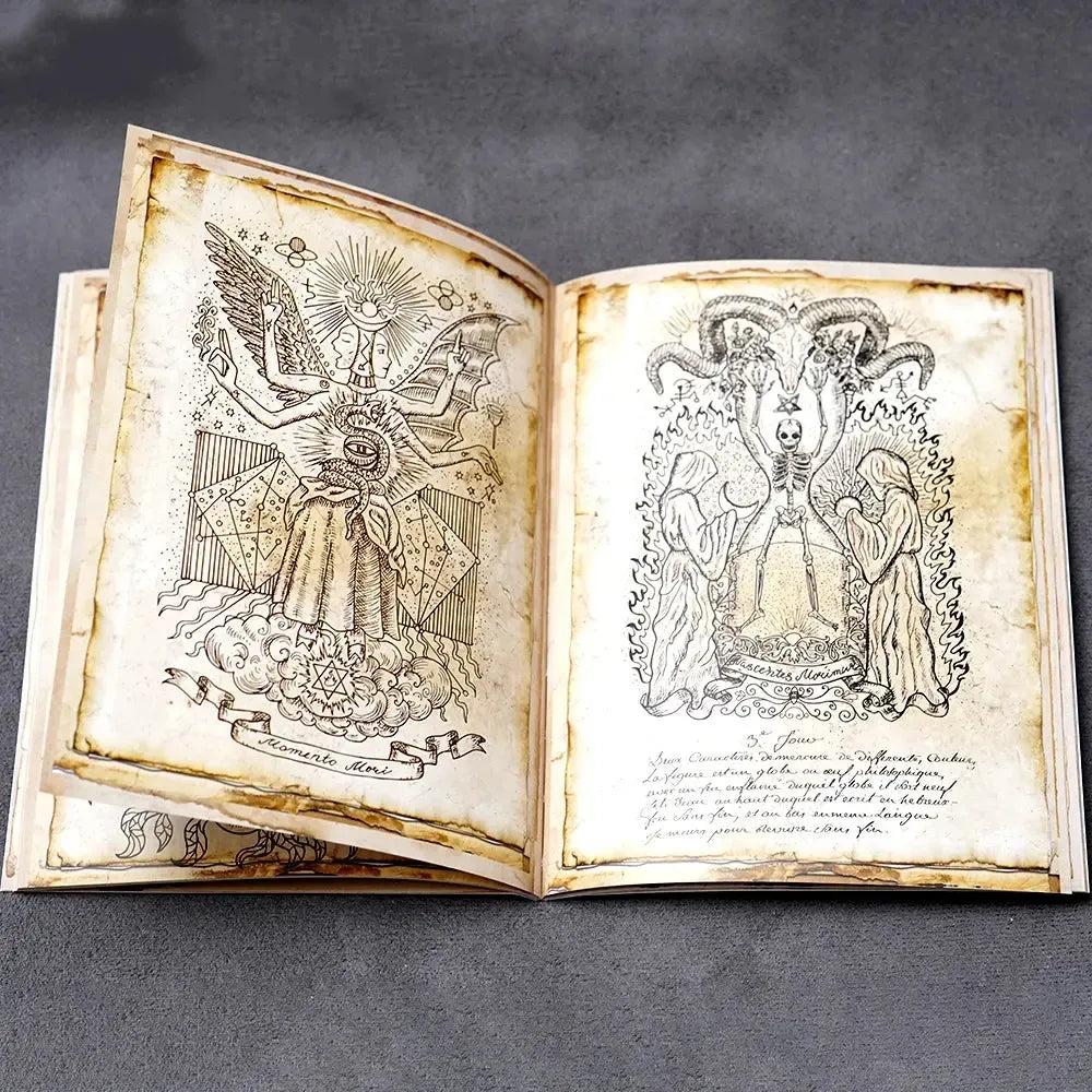 Alchemy Journal Devils Bible Grimoire Astrology Guide Learn About Natal Charts Zodiac Signs and Planets Astrology-MoonChildWorld