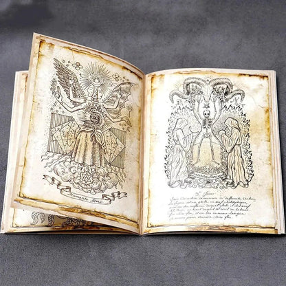 Alchemy Journal Devils Bible Grimoire Astrology Guide Learn About Natal Charts Zodiac Signs and Planets Astrology-MoonChildWorld