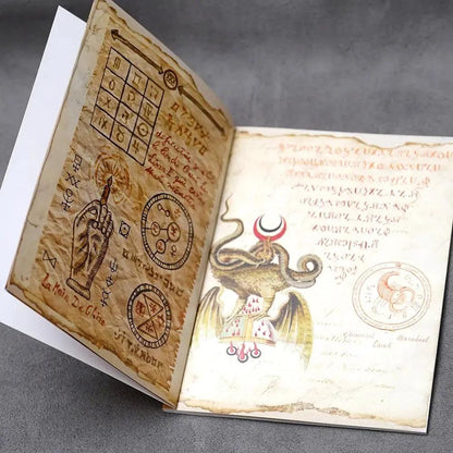 Alchemy Journal Devils Bible Grimoire Astrology Guide Learn About Natal Charts Zodiac Signs and Planets Astrology-MoonChildWorld