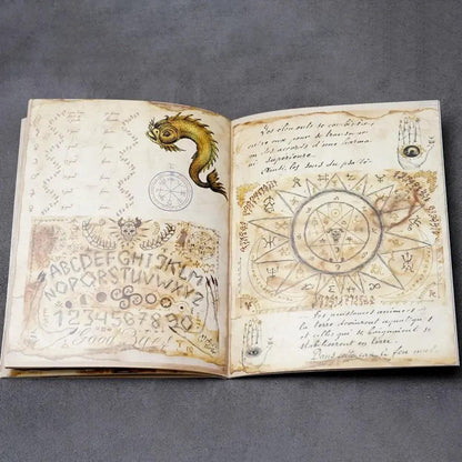 Alchemy Journal Devils Bible Grimoire Astrology Guide Learn About Natal Charts Zodiac Signs and Planets Astrology-MoonChildWorld