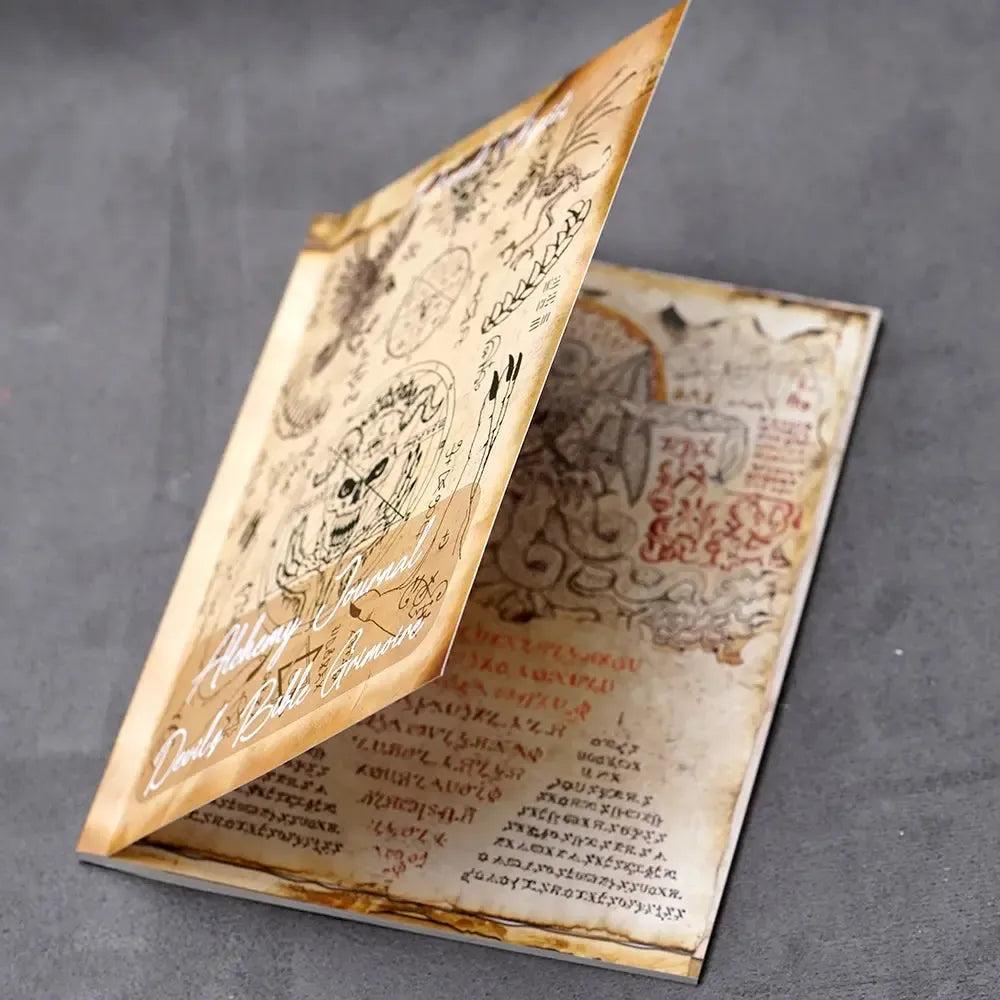Alchemy Journal Devils Bible Grimoire Astrology Guide Learn About Natal Charts Zodiac Signs and Planets Astrology-MoonChildWorld