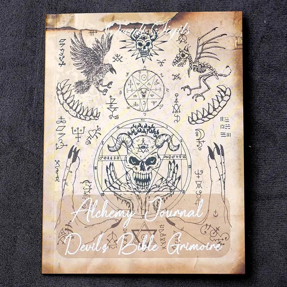 Alchemy Journal Devils Bible Grimoire Astrology Guide Learn About Natal Charts Zodiac Signs and Planets Astrology-MoonChildWorld