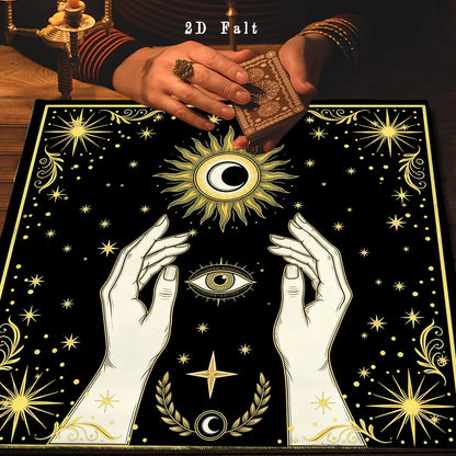 All-Seeing Eye Sun Moon Altar Cloth for Witchcraft-MoonChildWorld