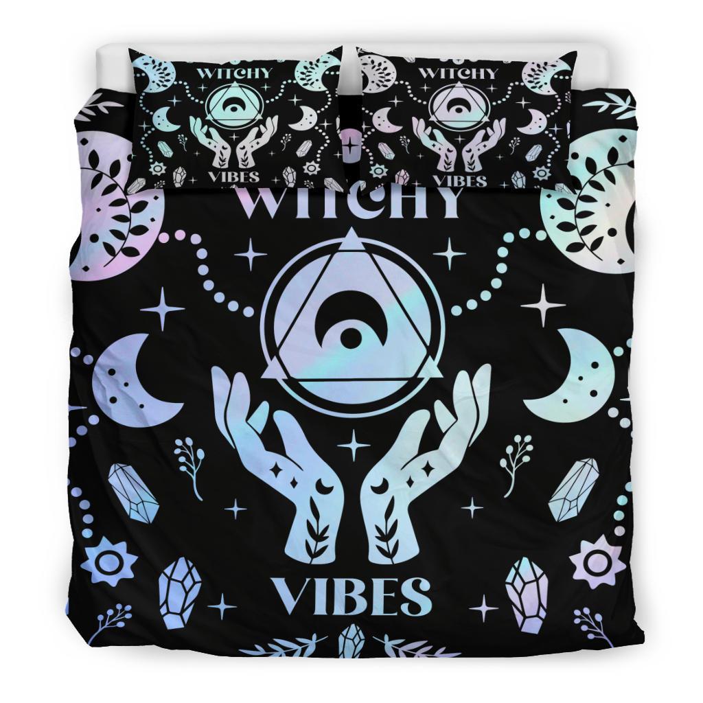 Crystal moon Witchy Bedding Set-MoonChildWorld