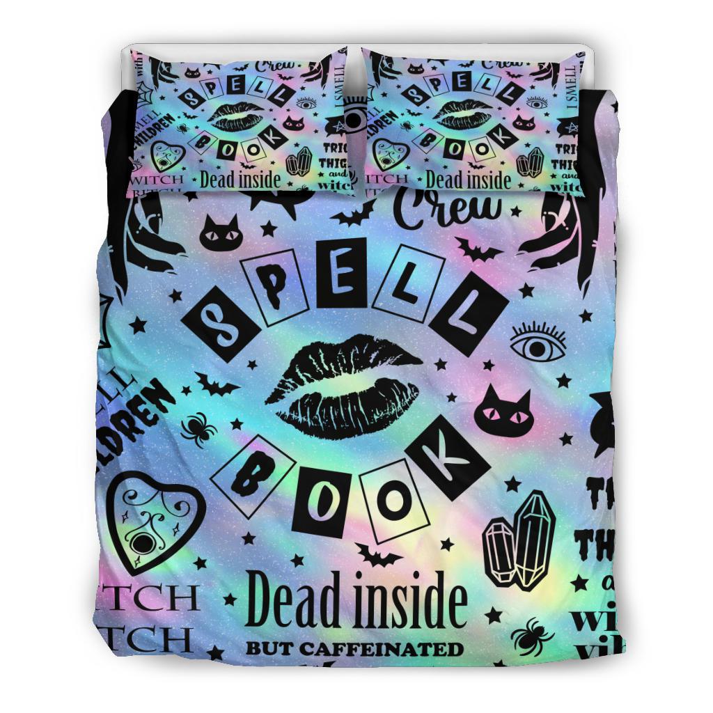 Pastel goth witch Bedding Set-MoonChildWorld