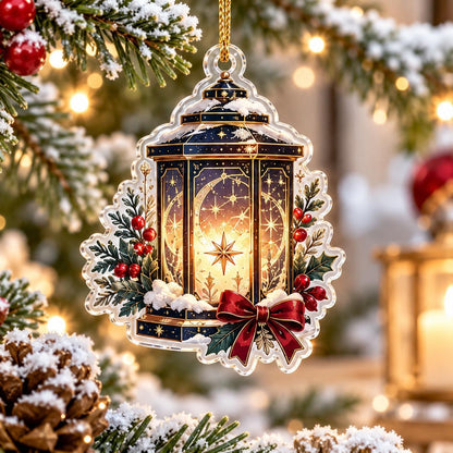 Astrology Star Map Acrylic Ornament Set – Zodiac Christmas Decor – Starlight Lantern ornament