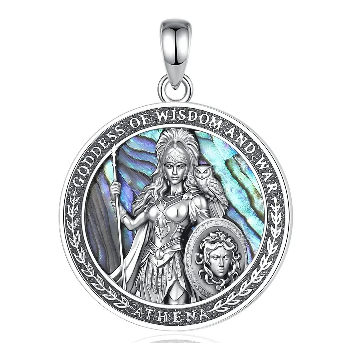 Athena goddess pendant without chain