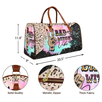 Bad Witch Vibe Gothic Travel Bag-MoonChildWorld