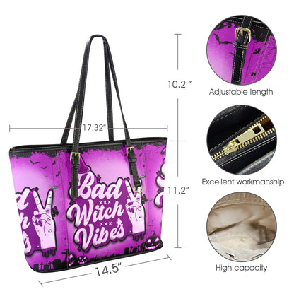 Bad Witch Vibes Tote Bag-MoonChildWorld