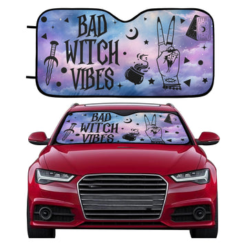 Bad witch vibes Car Sun Shade-MoonChildWorld