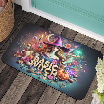 Basic Witch Doormat Witchy Doormat for Spooky Halloween-MoonChildWorld