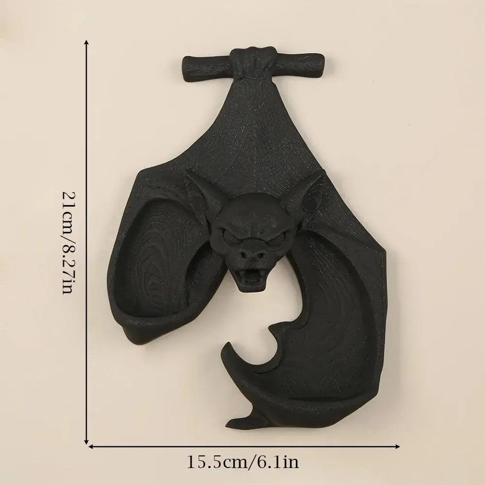 Bat Shaped Wall-Mounted Double Candelabra Dark Gothic Wall Decoration for Witch Home Decor-MoonChildWorld