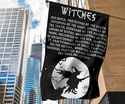 Be a Witch Flag Halloween Garden Flag-MoonChildWorld