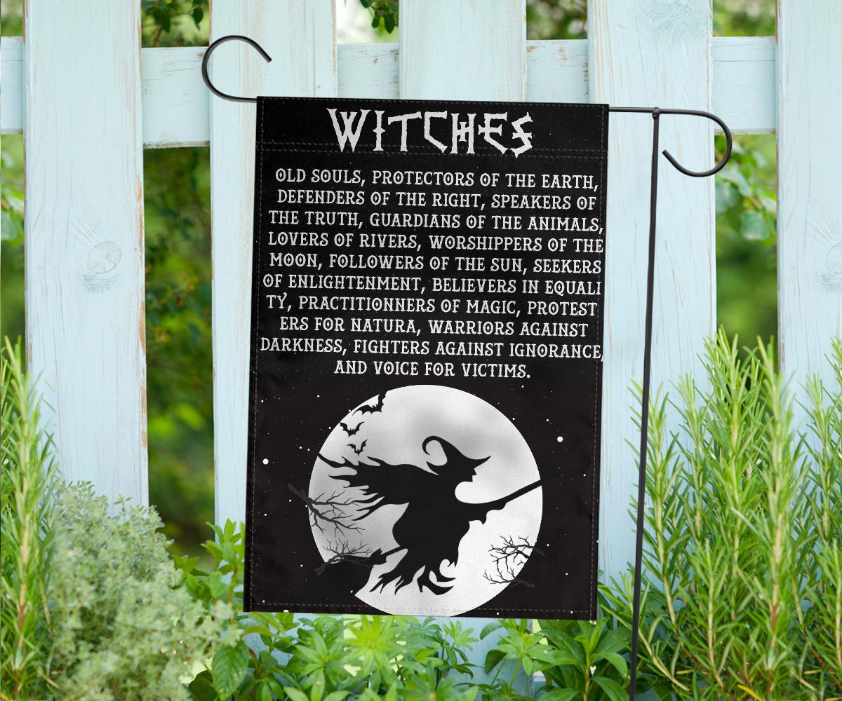 Be a Witch Flag Halloween Garden Flag-MoonChildWorld