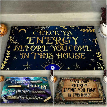 Check Ya Energy Sage Witch Doormat Magic Carpet-MoonChildWorld