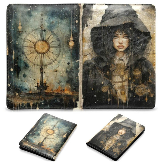 Vintage Punk Witch Leather Notebook A5