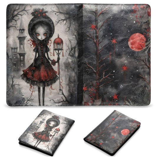 Dark Witch Gothic Christmas Leather Notebook A5