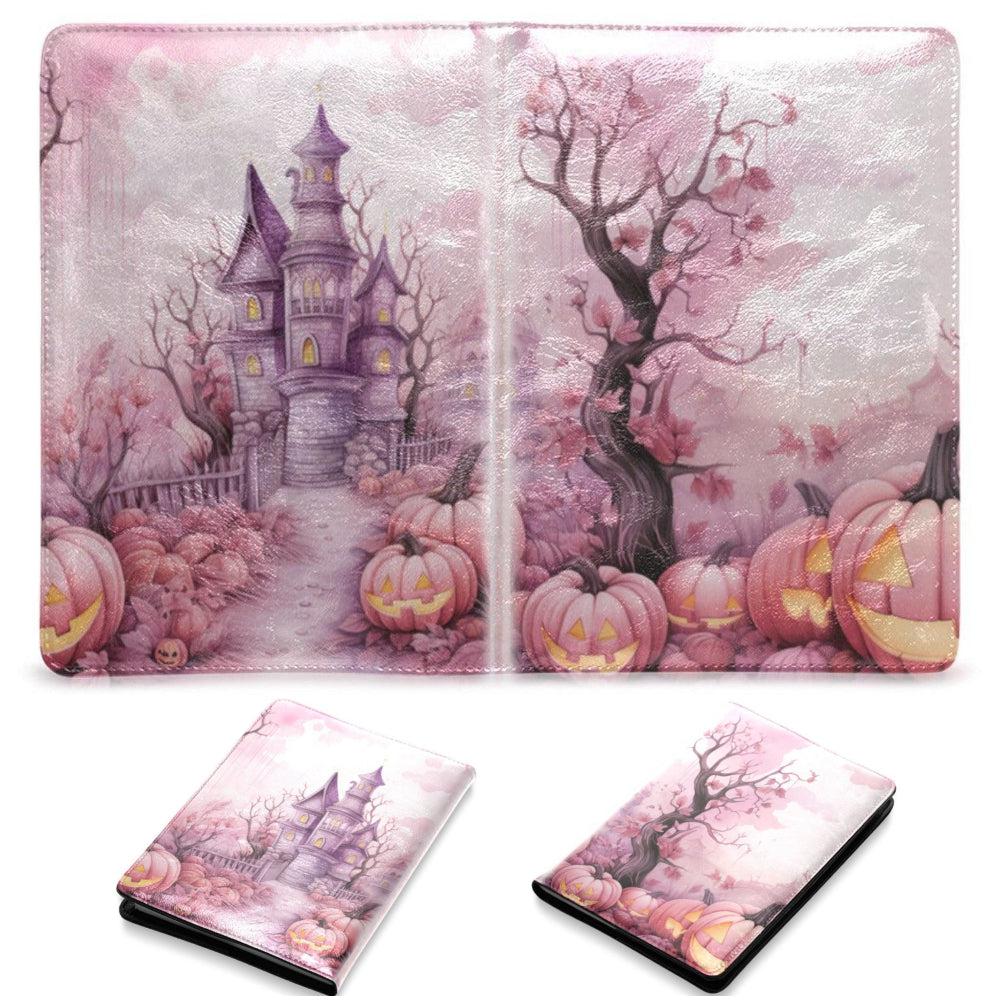 Pink Halloween Leather Notebook A5-MoonChildWorld