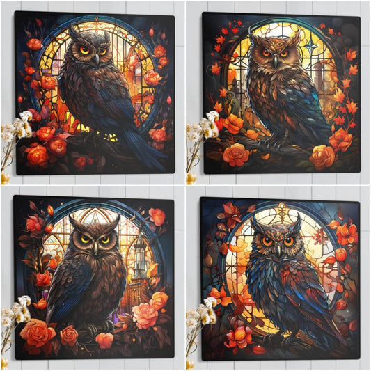 Spirit Owl Metal Sign-MoonChildWorld