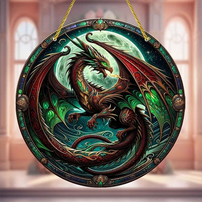 Beautiful Flying Dragon Window Hanging Spirit Dragon Suncatcher Acrylic Sign-MoonChildWorld