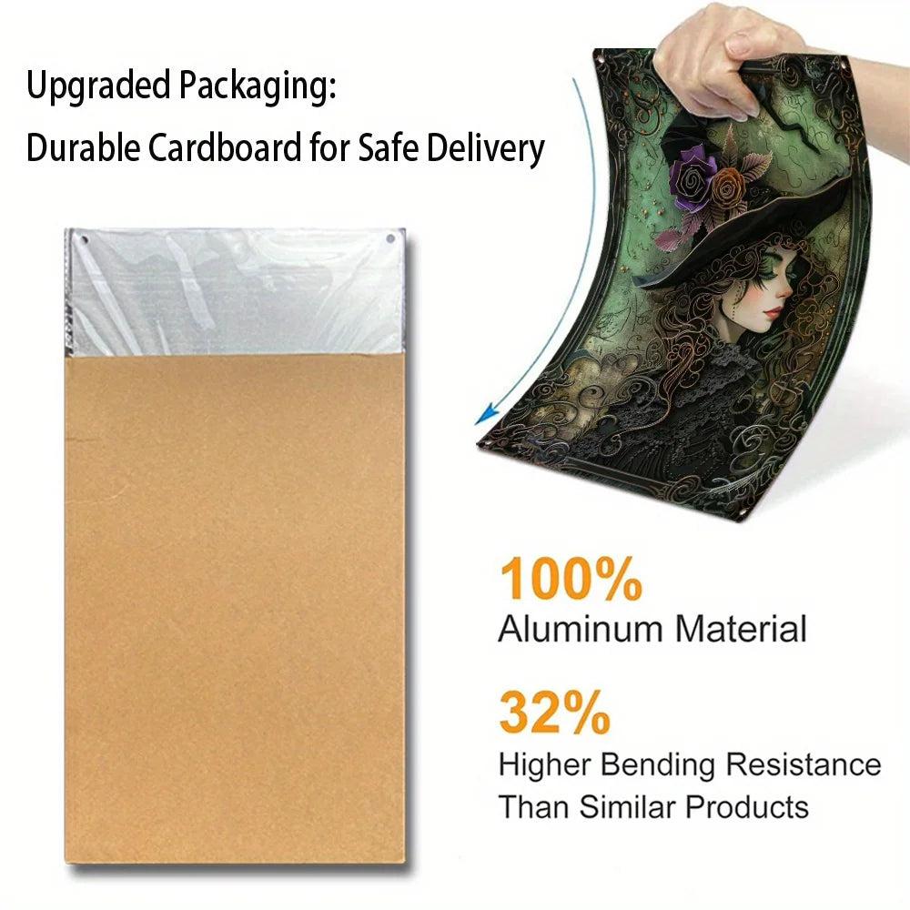 Beautiful Witch Metal Sign Witchy Wall Decor-MoonChildWorld