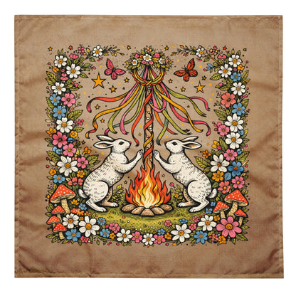 Beltane Altar Cloth Pagan Sabbat Maypole Ritual Table Decor-MoonChildWorld