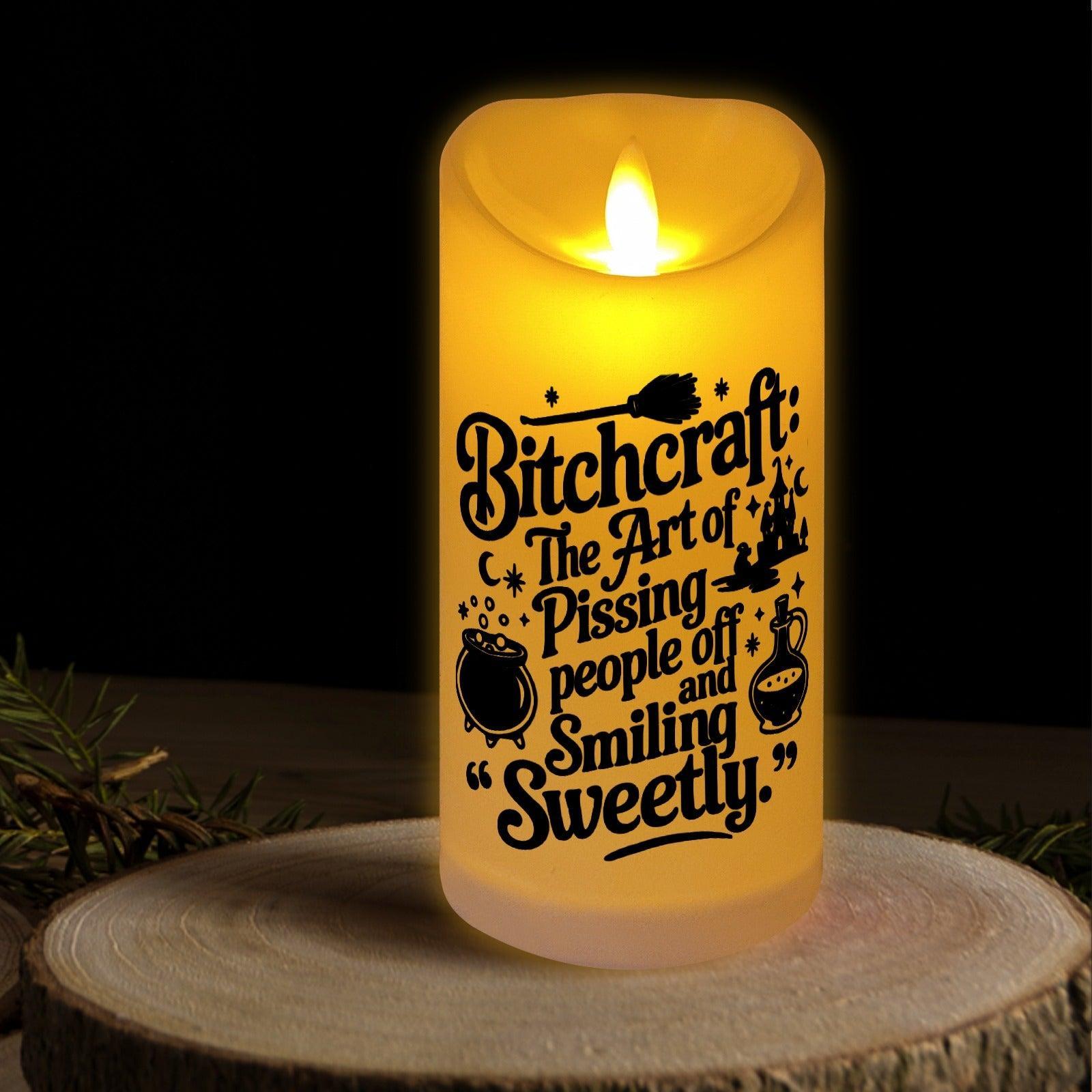Bitchcraft Halloween Witch Flameless LED Candle-MoonChildWorld