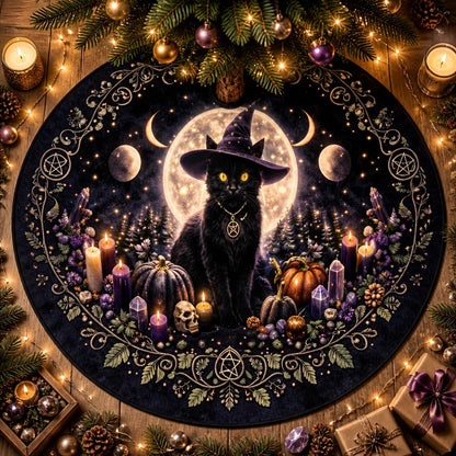 Black Cat Moon Yule Tree Skirt – Pagan Witch Gothic Decor_mockup_1.webp