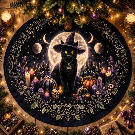 Black Cat Moon Yule Tree Skirt – Pagan Witch Gothic Decor_mockup_1.webp