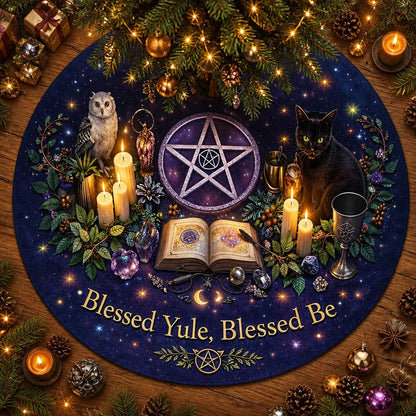 Black Cat Owl Yule Tree Skirt – Pagan Witch Gothic Decor_mockup_1.webp