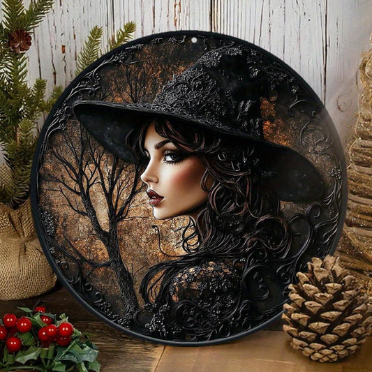 Halloween Witch Metal Sign Gothic Decor-MoonChildWorld