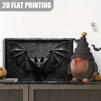 Gothic Bat Wall Sign Halloween Bat Metal Tin Sign-MoonChildWorld