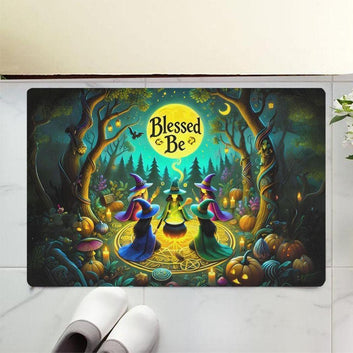 Blessed Be Witch Doormat for Halloween-MoonChildWorld