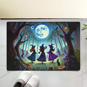 Blessed Be Witch Doormat for Halloween Decor-MoonChildWorld