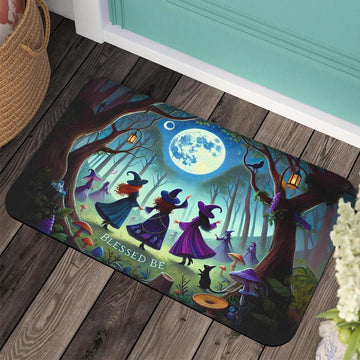 Blessed Be Witch Doormat for Halloween Decor-MoonChildWorld