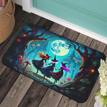 Blessed Be Witch Doormat for Halloween-MoonChildWorld