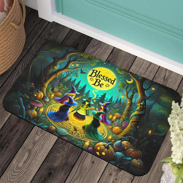 Blessed Be Witch Doormat for Halloween-MoonChildWorld