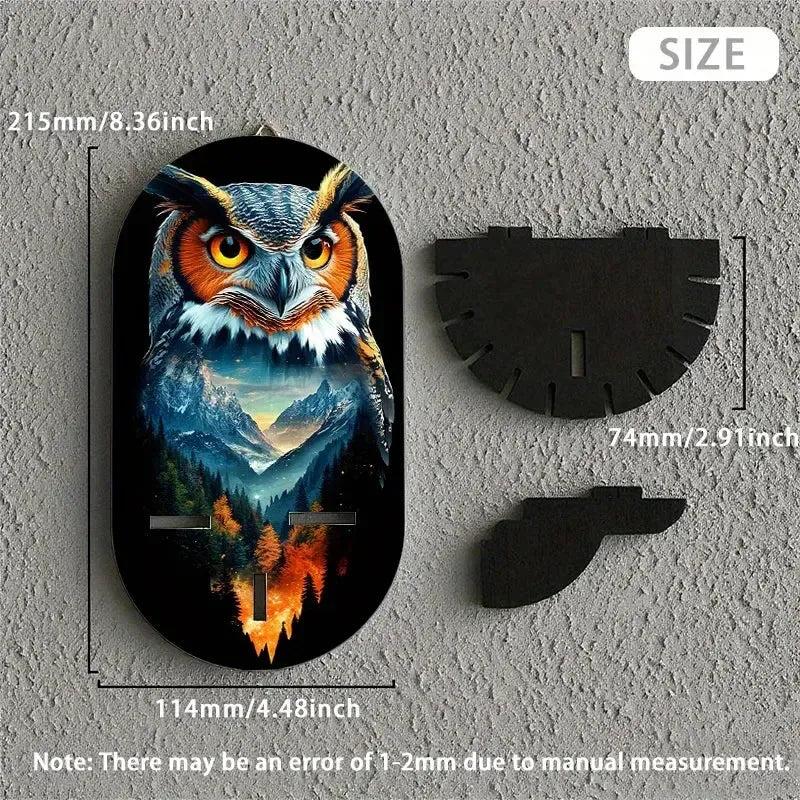 Bohemian Owl Display Stand - Mystical Owl Floating Shelves Witchy Decorative Wall Shelf-MoonChildWorld