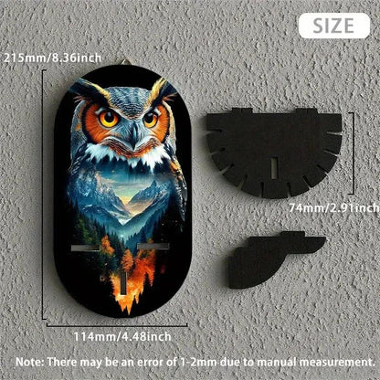 Bohemian Owl Display Stand - Mystical Owl Floating Shelves Witchy Decorative Wall Shelf-MoonChildWorld