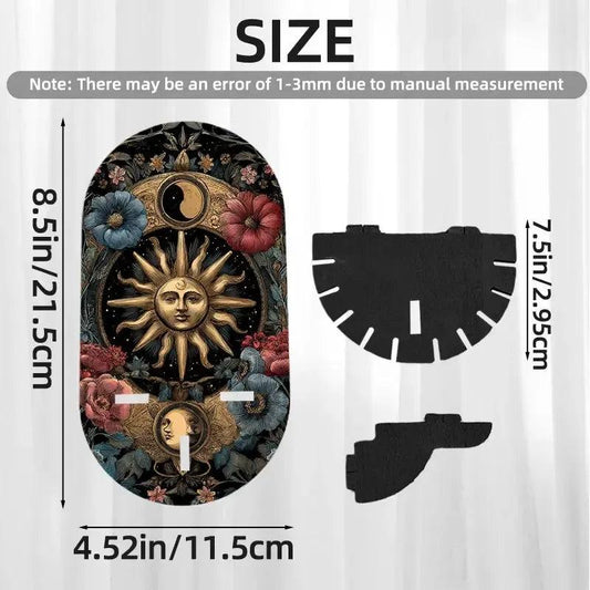 Bohemian Sun Goddess Floating Shelves Pagan Altar Decor - Celestial Decorative Wall Shelf for Crystals, Candles-MoonChildWorld