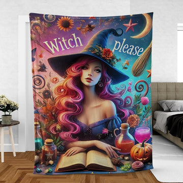 Boho Witch Blanket for Pagan & Wiccan Celebrations-MoonChildWorld