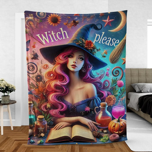 Boho Witch Blanket for Pagan & Wiccan Celebrations-MoonChildWorld