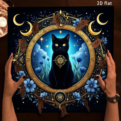 Botanical Moon Phase Celestial Tarot Altar Cloth-MoonChildWorld
