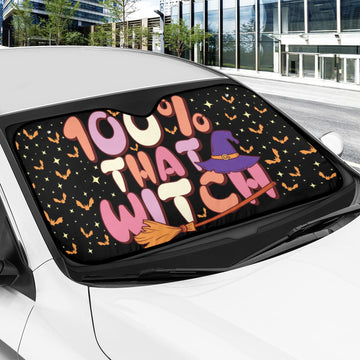 Broom Witch Car Sun Shade-MoonChildWorld