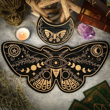 Butterfly Wooden Tarot Card Holders Tarot Display Stand for Oracle Deck Witch Divination Spiritual Rituals-MoonChildWorld