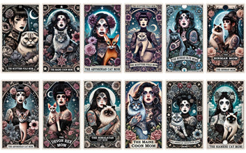 30 Cat Mom Witchy Woman Tarot Cards Digital File