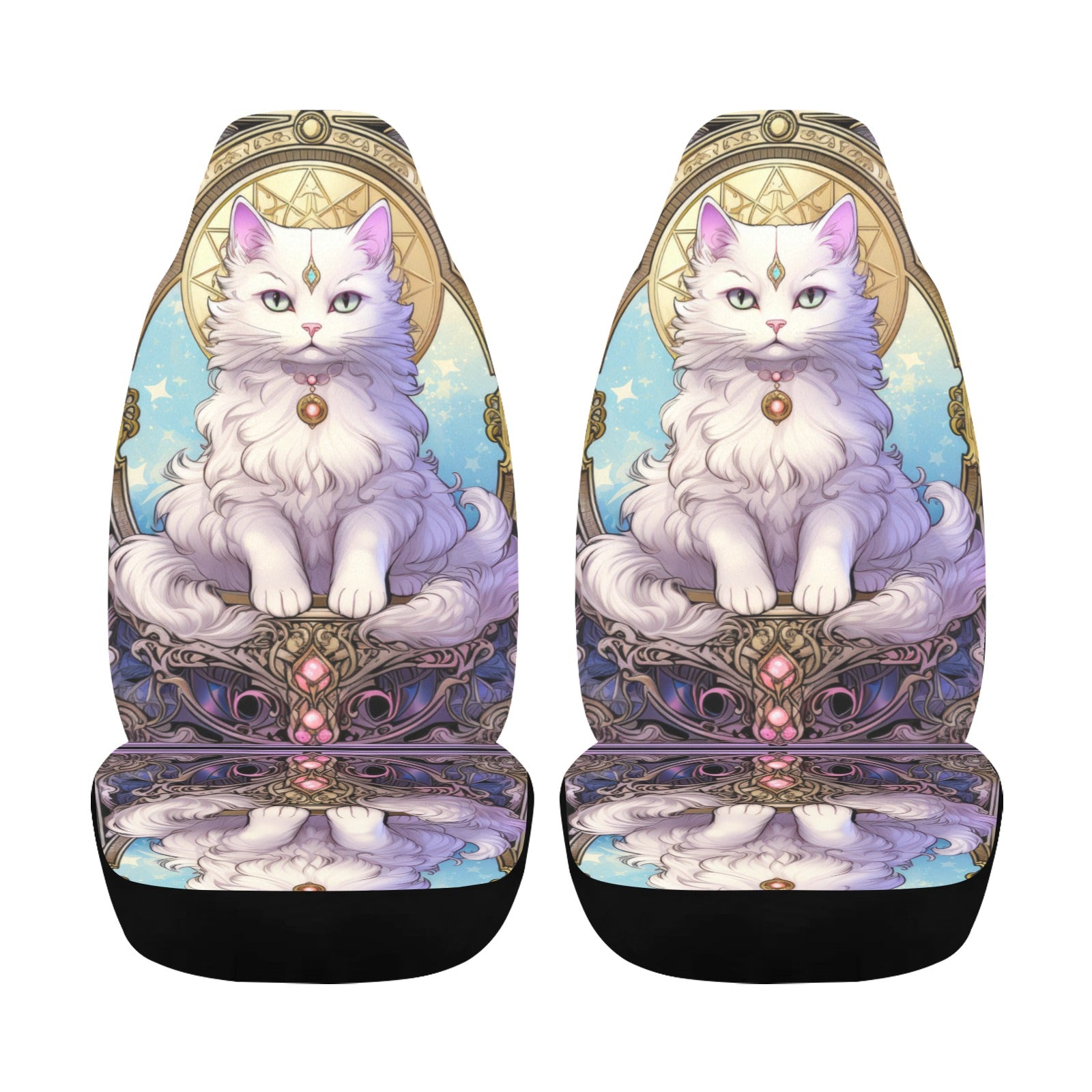 Celestial Cat Magical Car Seat Covers-MoonChildWorld