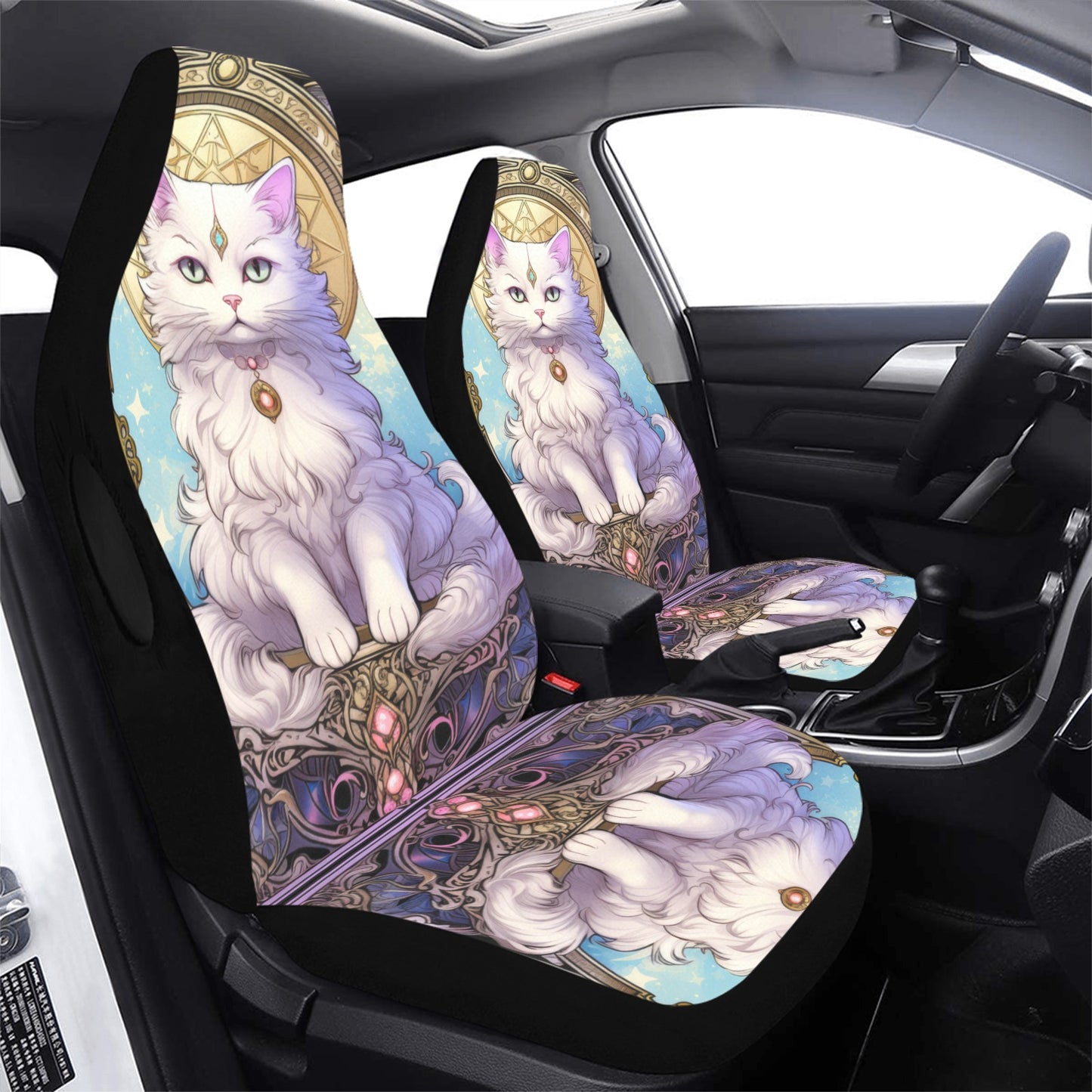 Celestial Cat Magical Car Seat Covers-MoonChildWorld